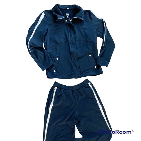 TAIL Navy Warm Up Suit with Zip Pockets Size S